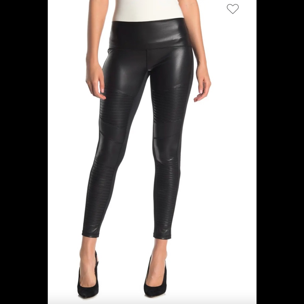 Bagatelle NYC Faux Leather Moto Leggings